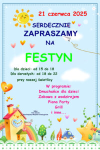 Plakat festynu w Szczyglicach