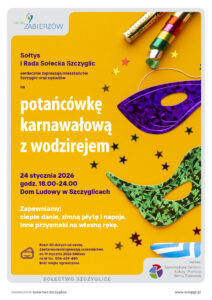 PLakat impreza z wodzirejem w Szczyglicach