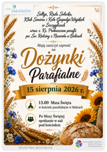 plakat dożynki w szczyglicach 2026